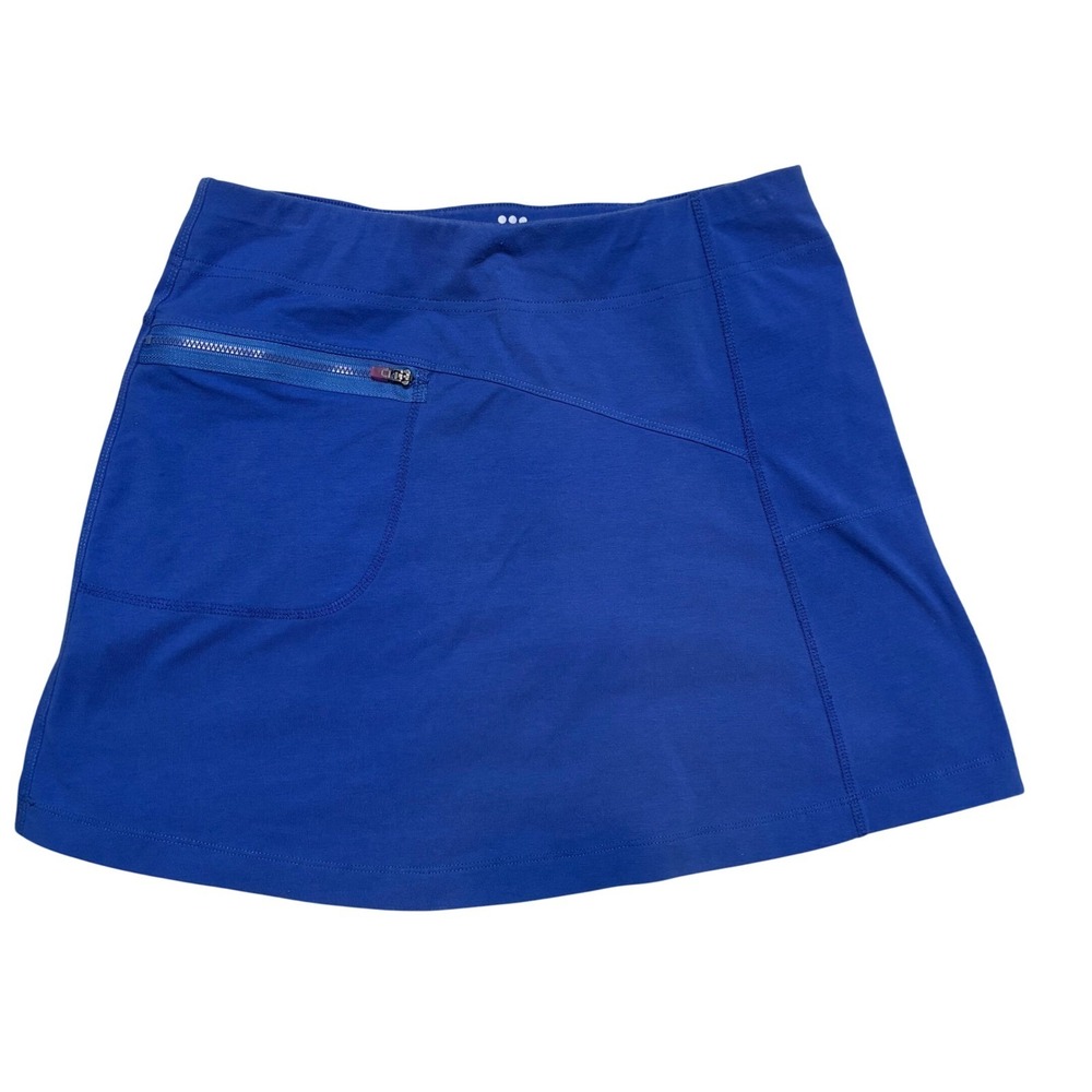 Title Nine Skirt Womens Small Blue Athletic Zipper Pocket Stretch Casual Outdoor